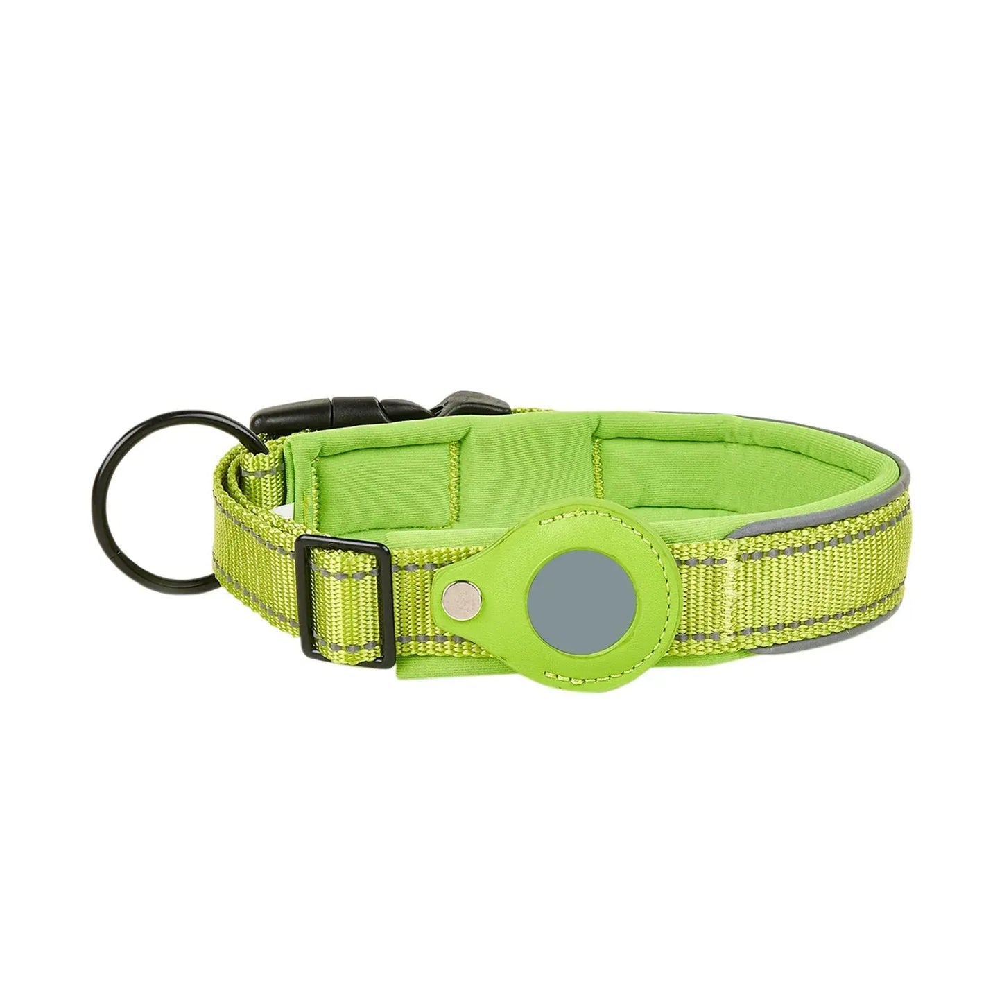 Reflective Dog Collar GPS Medium and Large Dog Non-Strangle Neck Ring Pet Tracking Anti-Lost Collar Traction Rope Excel Pets