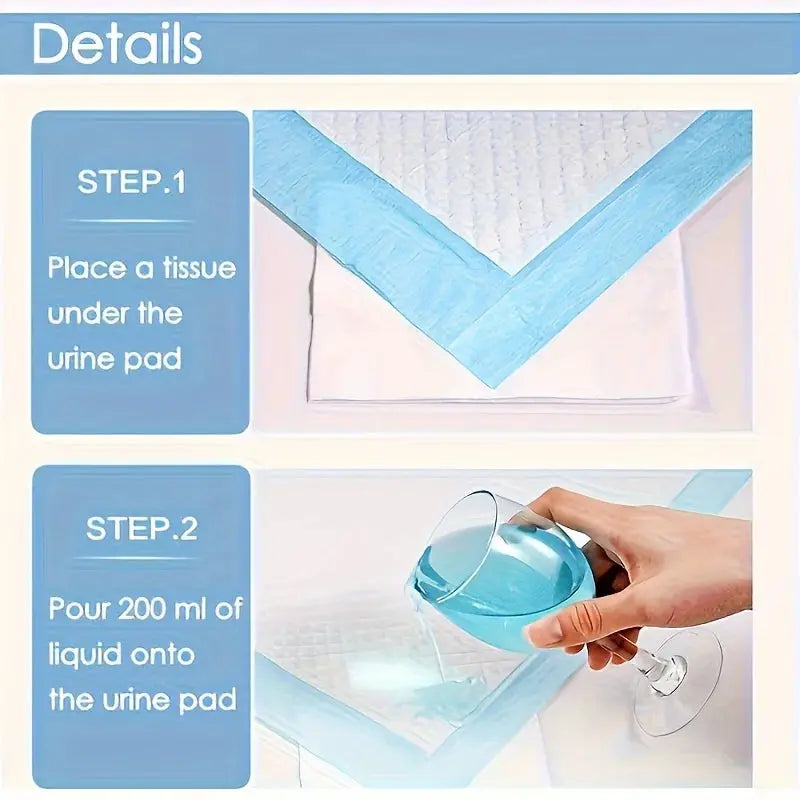 100 17.7"X13" Inch 6-Layer Protective Structure Disposable Absorbent Dog Training Pads - Training Puppy Urine Pads for Super Abs Excel Pets