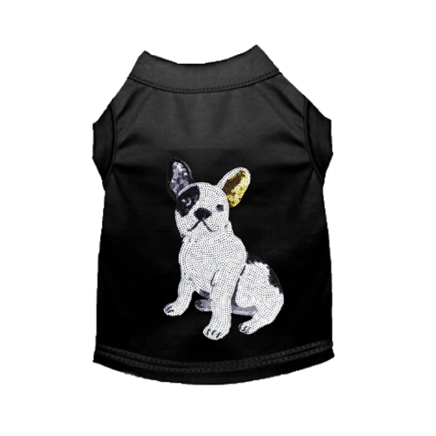 Frenchie Sequin Tee Bark Fifth Avenue