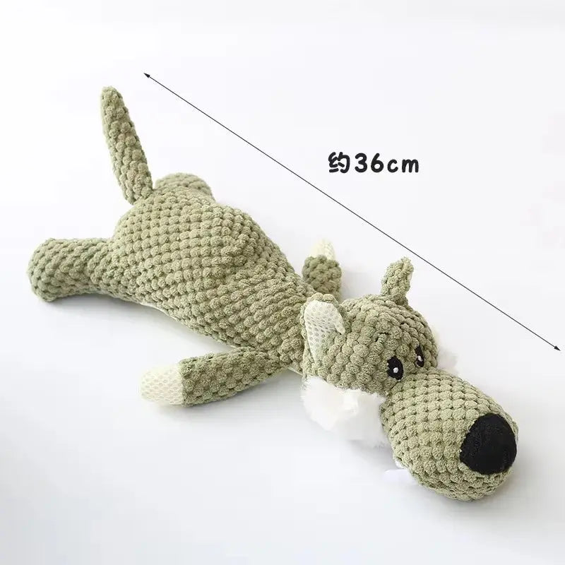 Interactive Plush Dog Toys Molar Teeth Cleaning Toy Cute Animal Modeling Lion Elephant Doll Squeaky Dog Toy Puppy Teething Toys Does not apply