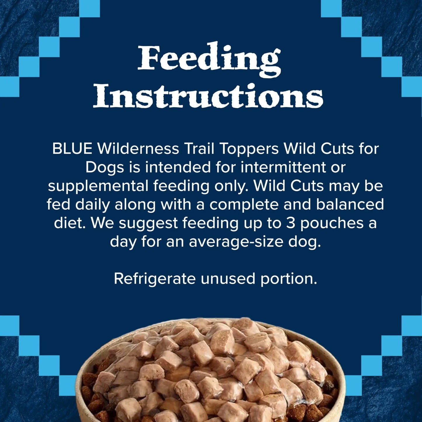 (4 Pack) Blue Buffalo Wilderness Wild Cuts Wet Dog Food Toppers, Chicken & Beef, 3-Oz. (12 Count) Blue Buffalo