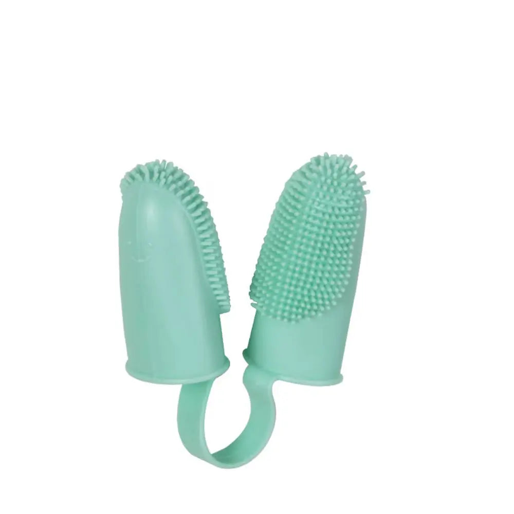 GentlePaws FingerBrush soft silicone two-finger pet toothbrush for dogs and cats oral care