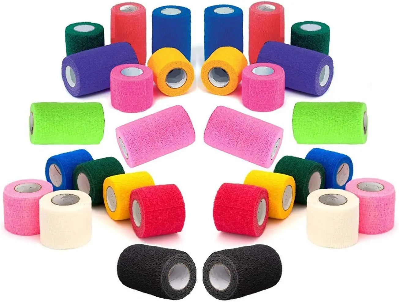 Prairie Horse Supply 4-Inch Veterinary Wrap Tape Bulk Pack (Assorted Paw Prints and Patterns) Prairie Horse Supply