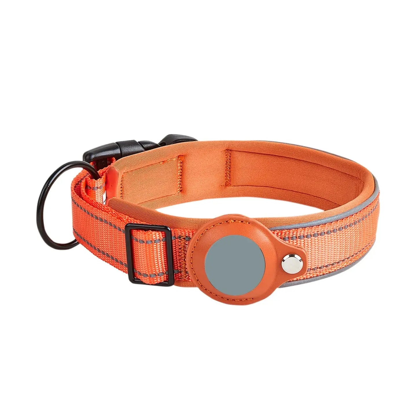 Reflective Dog Collar GPS Medium and Large Dog Non-Strangle Neck Ring Pet Tracking Anti-Lost Collar Traction Rope Excel Pets