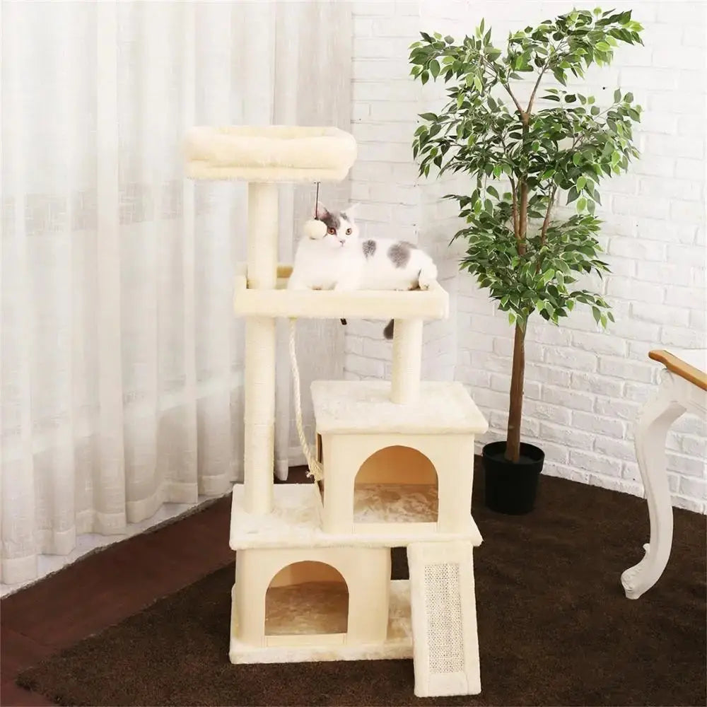 Fast Delivery Pet Cat Tree Tower Condo Furniture with Scratching Posts Multi Level Cat Jumping Climbing Tree Toys Pet Cat Houses Excel Pets