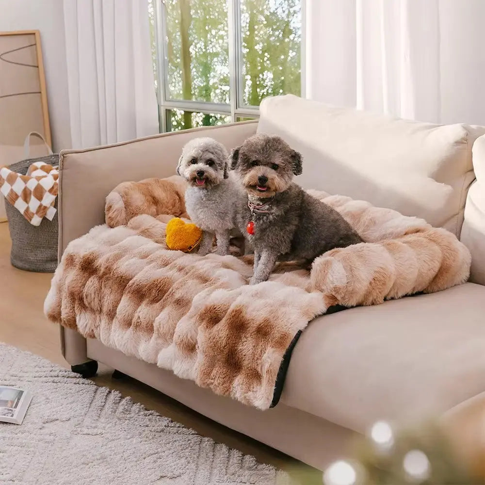 Plush Dog Bed & Couch Protector – Comfy Pup, Clean Couch! Excel Pets