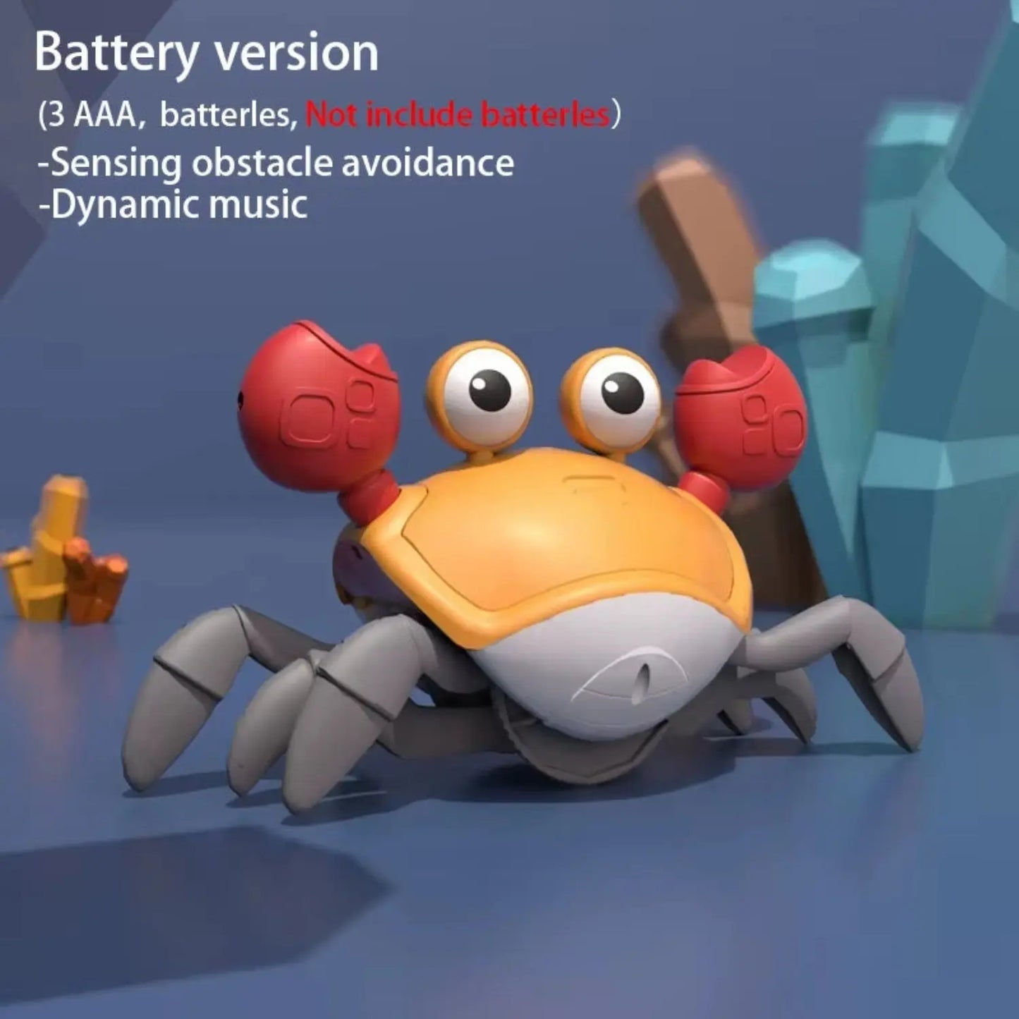 CrabbyDash Smart Escape Toy – The Musical, Moving Toy Pets Can't Catch Excel Pets