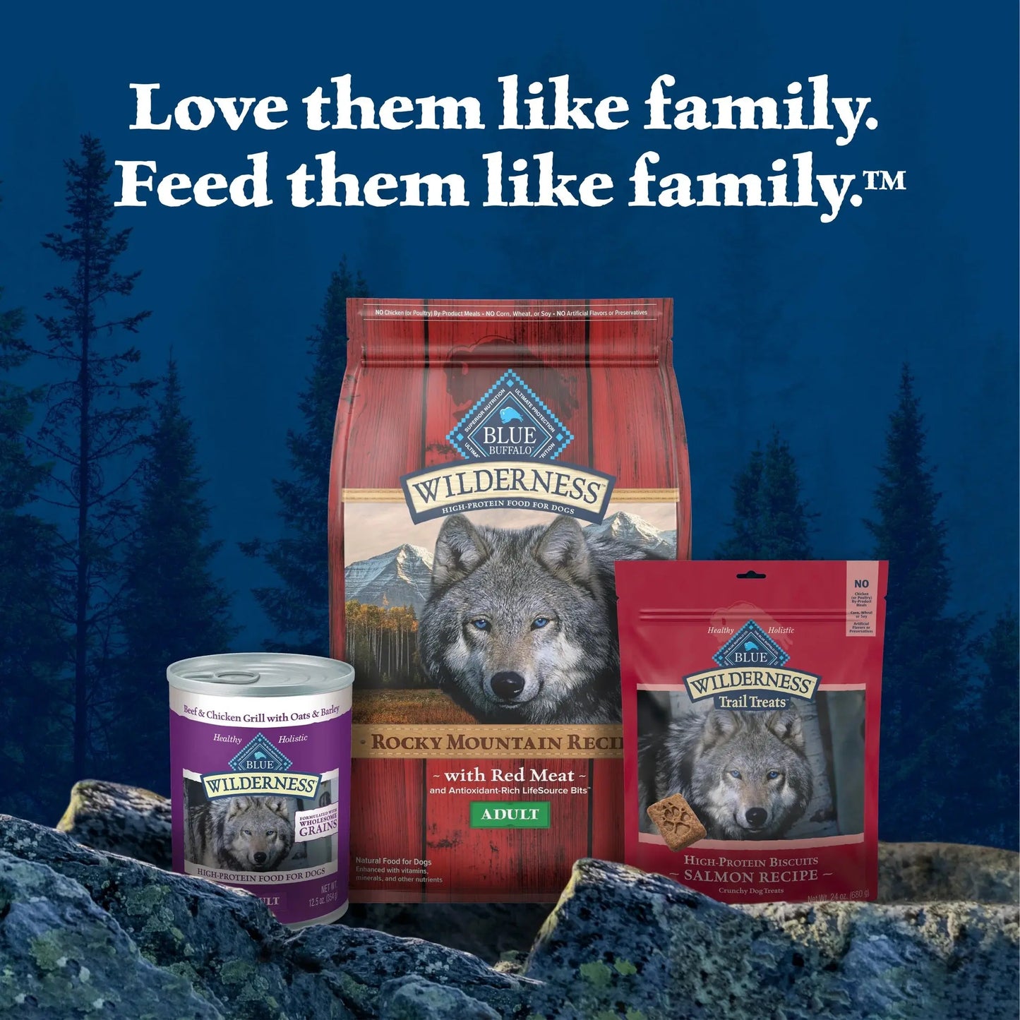 (4 Pack) Blue Buffalo Wilderness Wild Cuts Wet Dog Food Toppers, Chicken & Beef, 3-Oz. (12 Count) Blue Buffalo