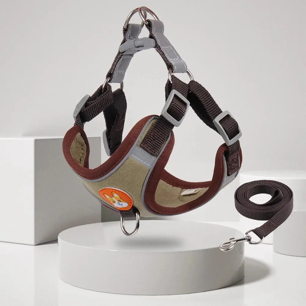 Step-in Dog Harness and Leash Set Excel Pets