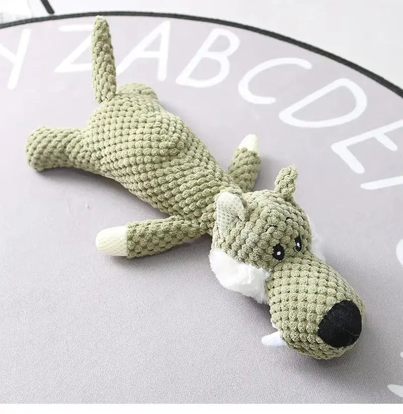 Interactive Plush Dog Toys Molar Teeth Cleaning Toy Cute Animal Modeling Lion Elephant Doll Squeaky Dog Toy Puppy Teething Toys Does not apply