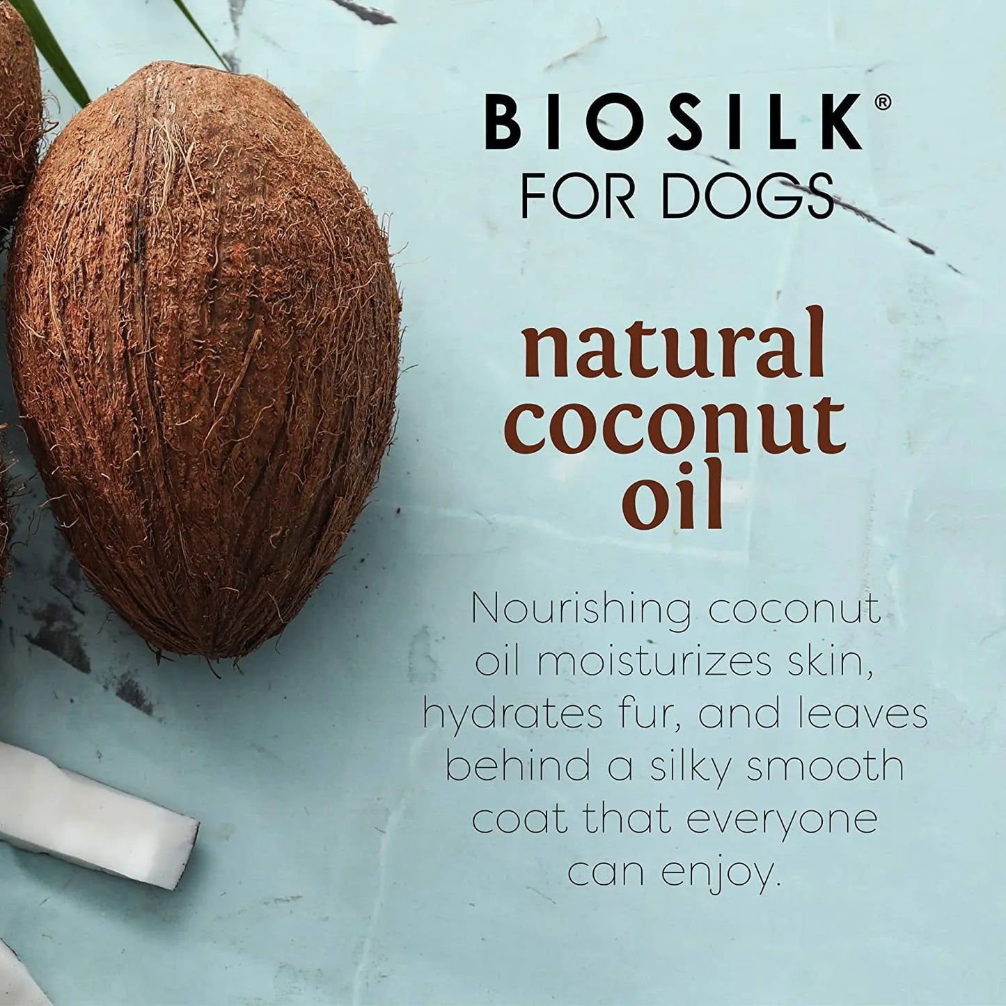 Transform Your Dog's Coat with BioSilk Silk Therapy Conditioner - Nourishing Coconut Oil Formula for Silky Smooth Fur, 12 Ounces Fetch for Pets