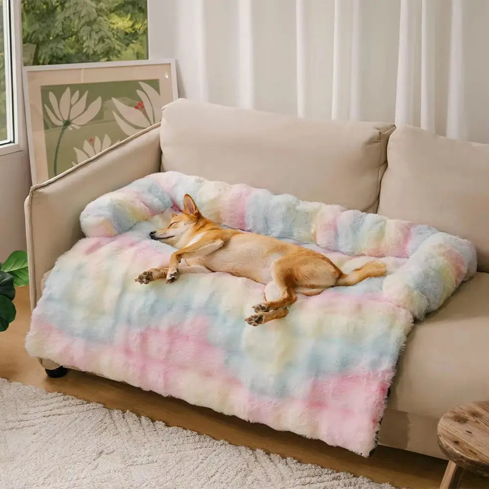 Plush Dog Bed & Couch Protector – Comfy Pup, Clean Couch! Excel Pets