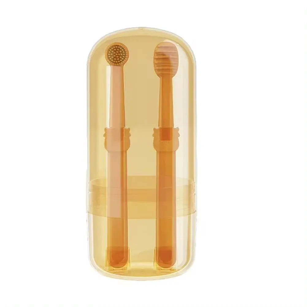 Soft Silicone Toothbrush & Tongue Scraper for Dogs and Cats Excel Pets