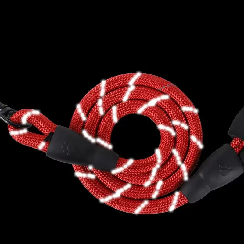 Ultimate Safety and Comfort: Reflective Nylon Dog Leash for All Stages - Tangle-Free and Explosionproof! other