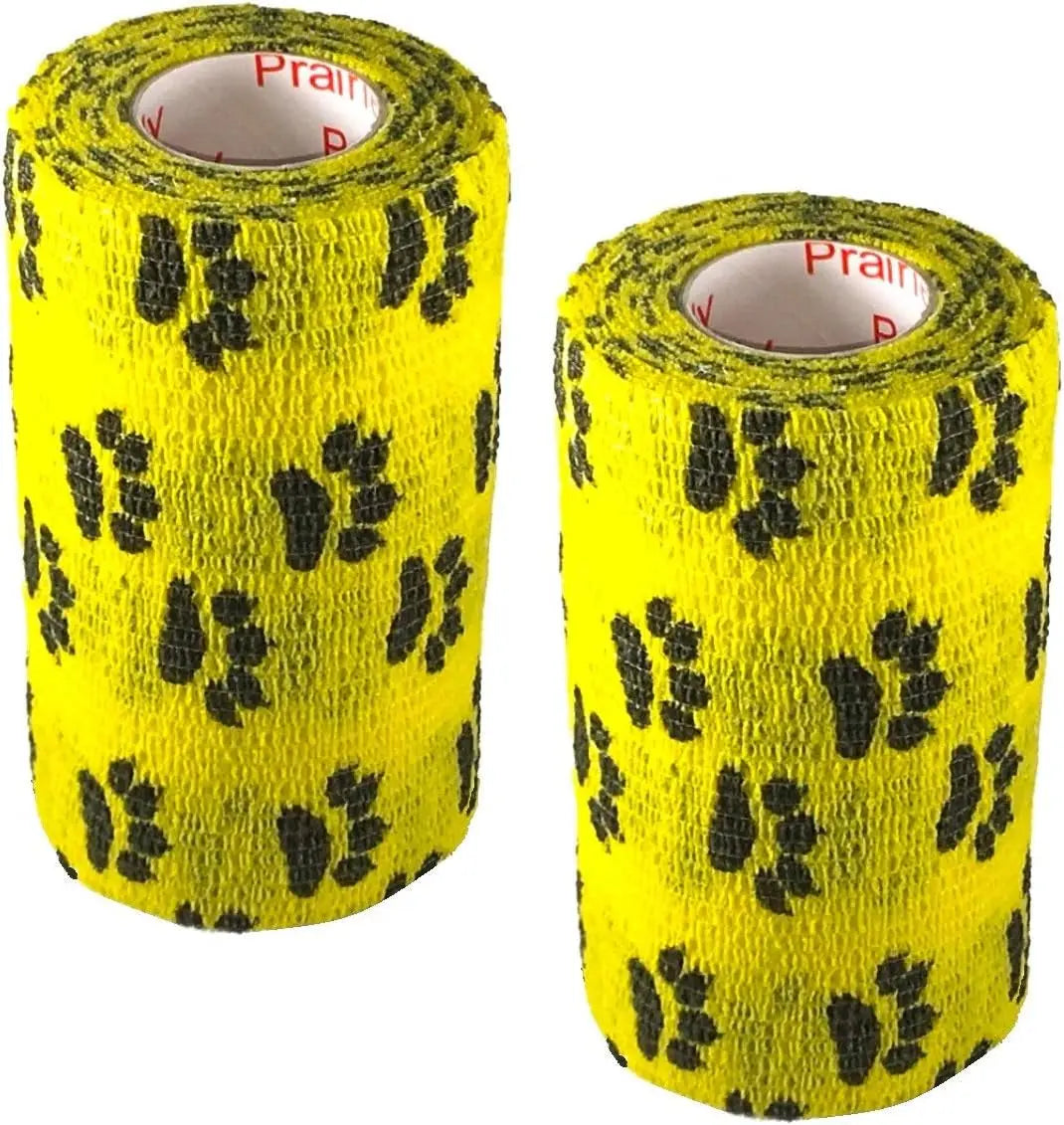 Prairie Horse Supply 4-Inch Veterinary Wrap Tape Bulk Pack (Assorted Paw Prints and Patterns) Prairie Horse Supply