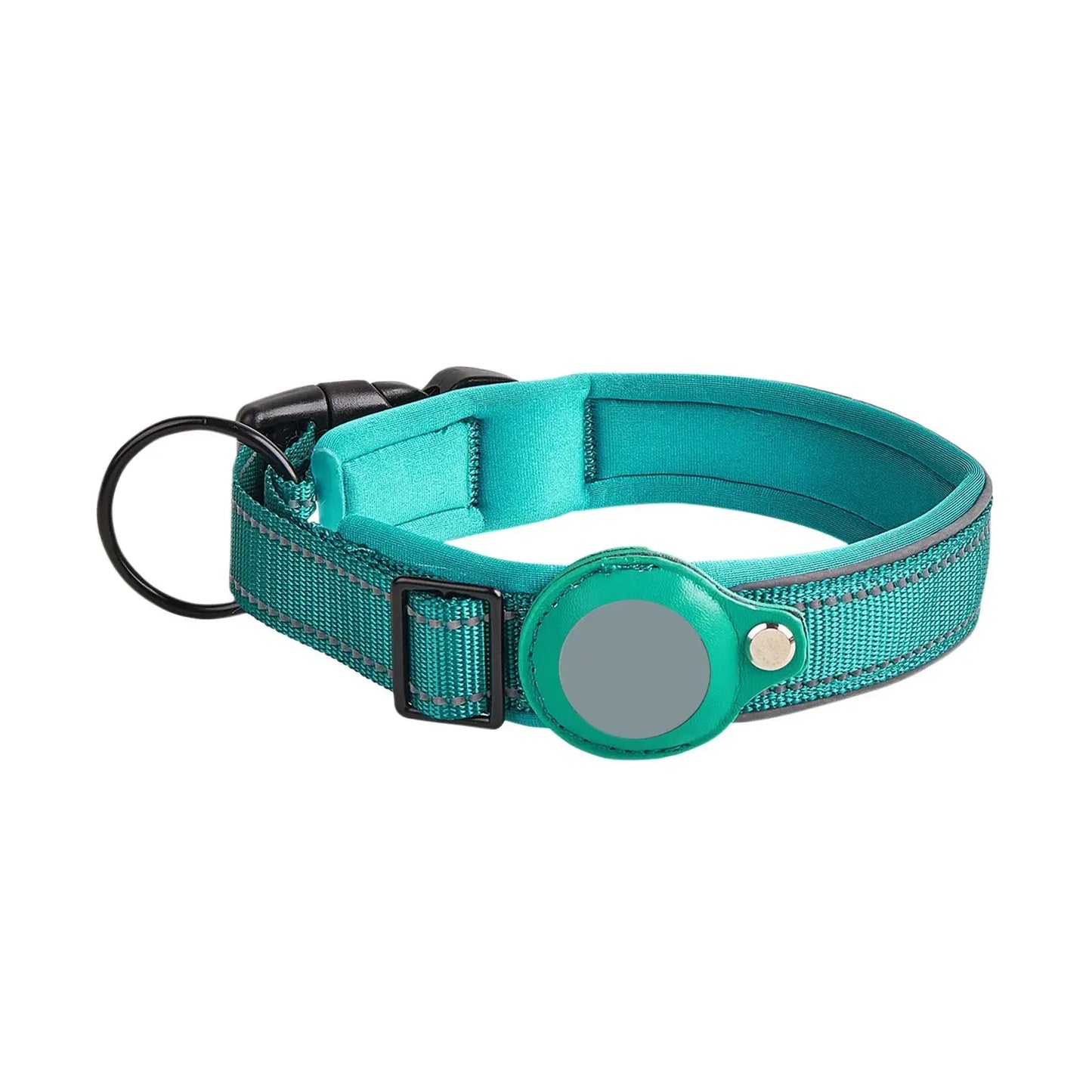 Reflective Dog Collar GPS Medium and Large Dog Non-Strangle Neck Ring Pet Tracking Anti-Lost Collar Traction Rope Excel Pets