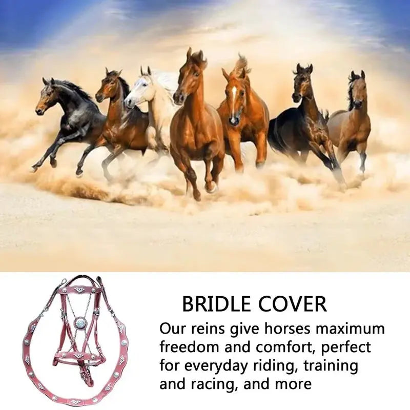 EquiElite™ PU Leather Horse Halter & Lead Rope Set – Premium Comfort, Total Control Excel Pets