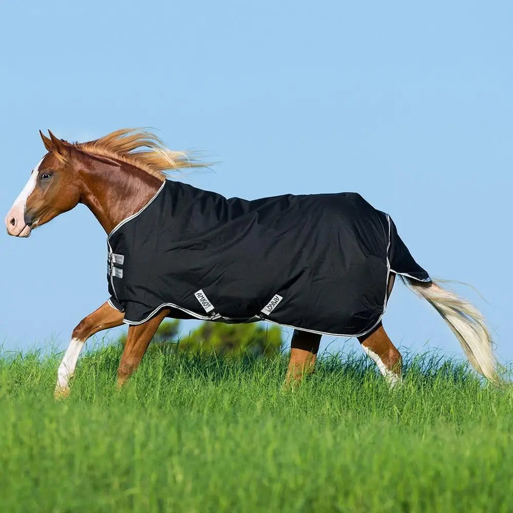 Horseware Ireland Amigo Stock Horse T/O Lite Blanket in Black/Silver - Size 82, Waterproof and Breathable Design for Optimal Comfort HORSEWARE PRODUCTS, LTD