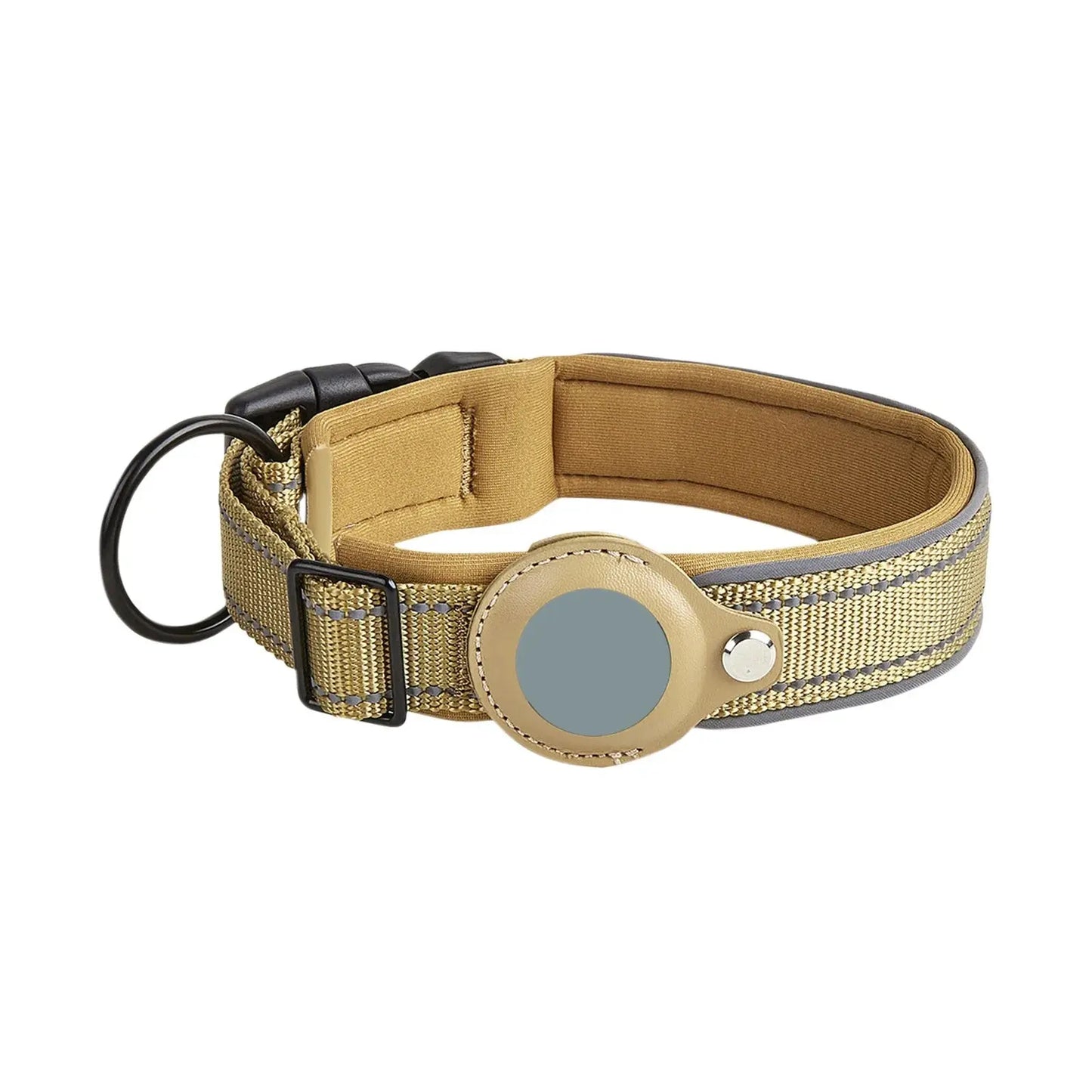 Reflective Dog Collar GPS Medium and Large Dog Non-Strangle Neck Ring Pet Tracking Anti-Lost Collar Traction Rope Excel Pets