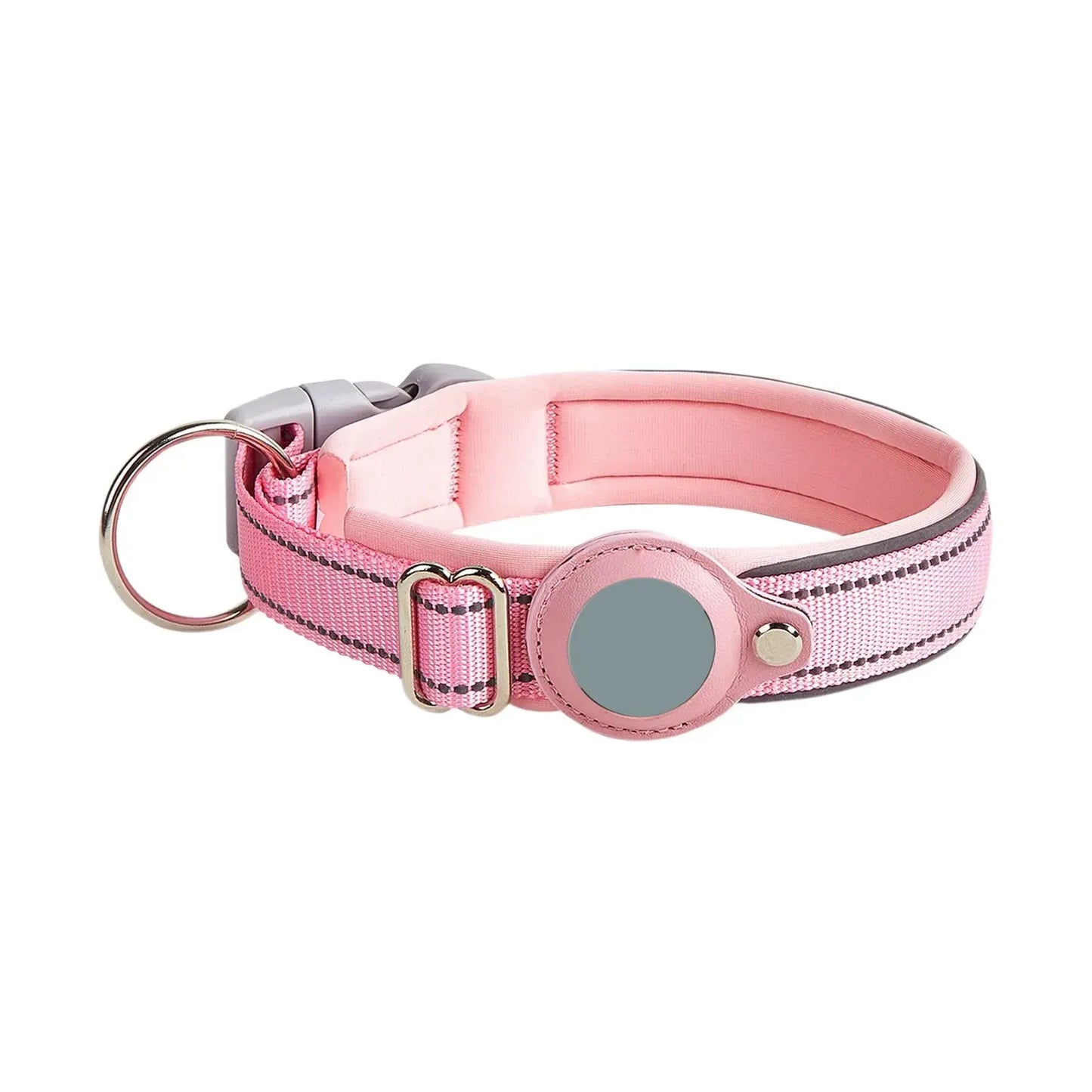Reflective Dog Collar GPS Medium and Large Dog Non-Strangle Neck Ring Pet Tracking Anti-Lost Collar Traction Rope Excel Pets