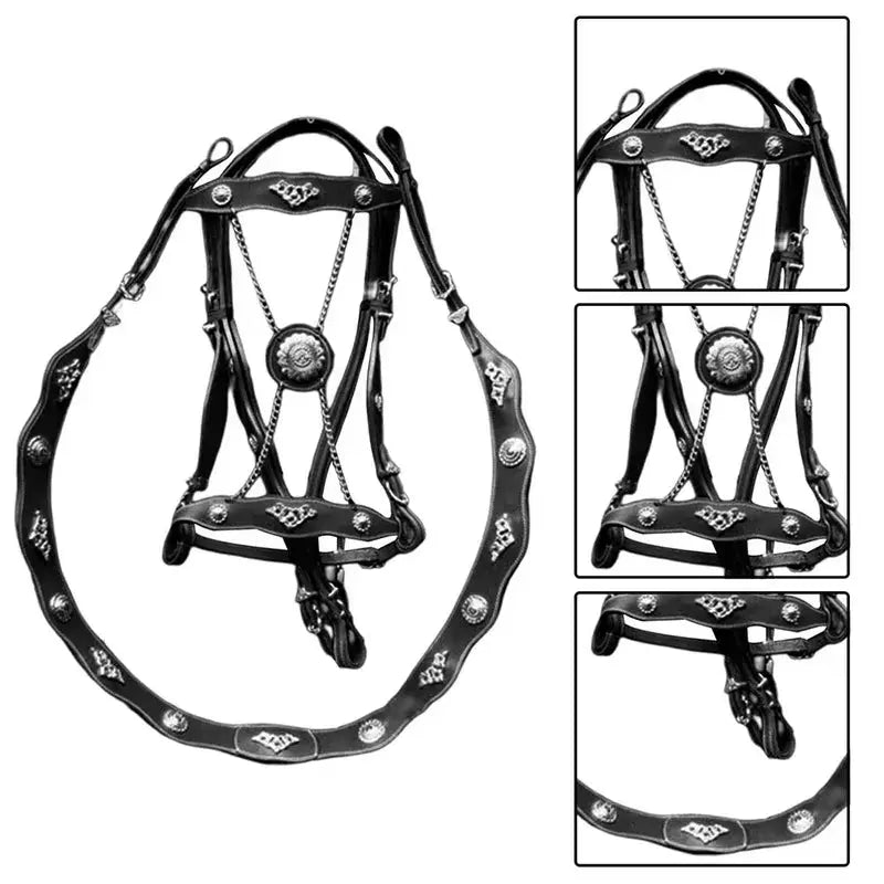 EquiElite™ PU Leather Horse Halter & Lead Rope Set – Premium Comfort, Total Control Excel Pets