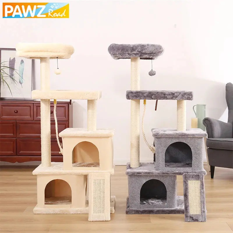 Fast Delivery Pet Cat Tree Tower Condo Furniture with Scratching Posts Multi Level Cat Jumping Climbing Tree Toys Pet Cat Houses Excel Pets