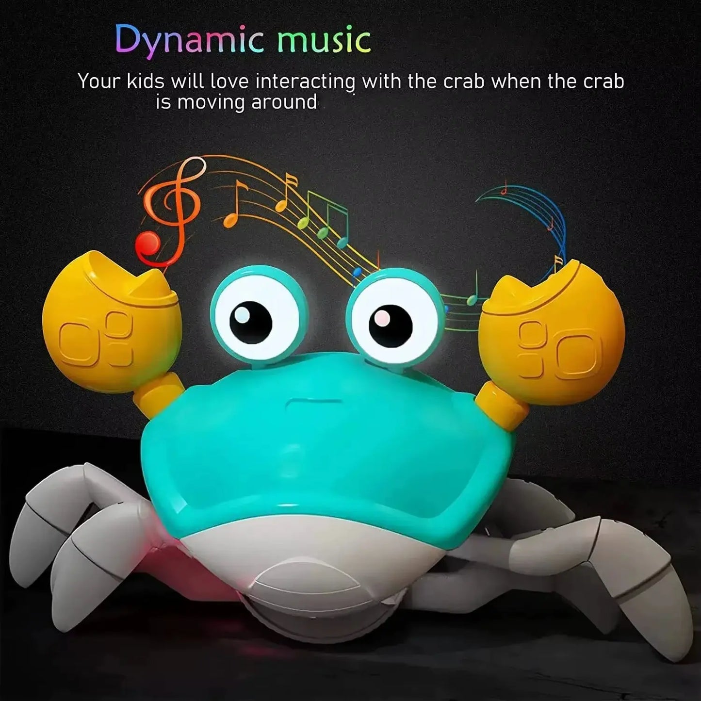 CrabbyDash Smart Escape Toy – The Musical, Moving Toy Pets Can't Catch Excel Pets