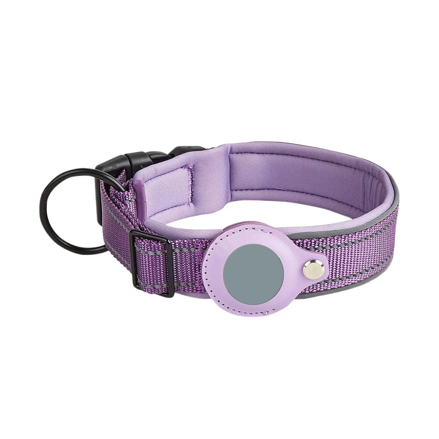Reflective Dog Collar GPS Medium and Large Dog Non-Strangle Neck Ring Pet Tracking Anti-Lost Collar Traction Rope Excel Pets