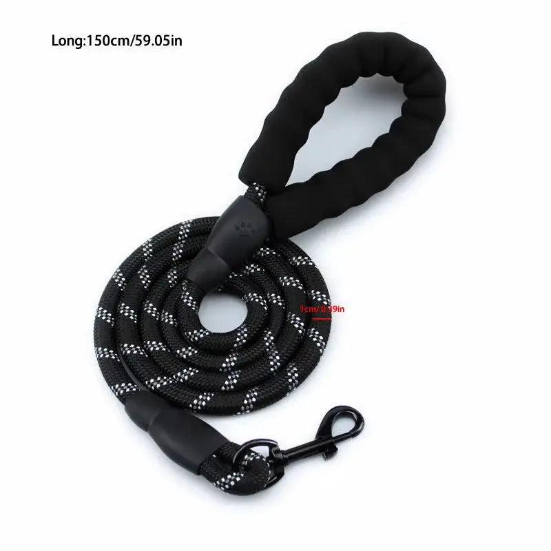 Ultimate Safety and Comfort: Reflective Nylon Dog Leash for All Stages - Tangle-Free and Explosionproof! other