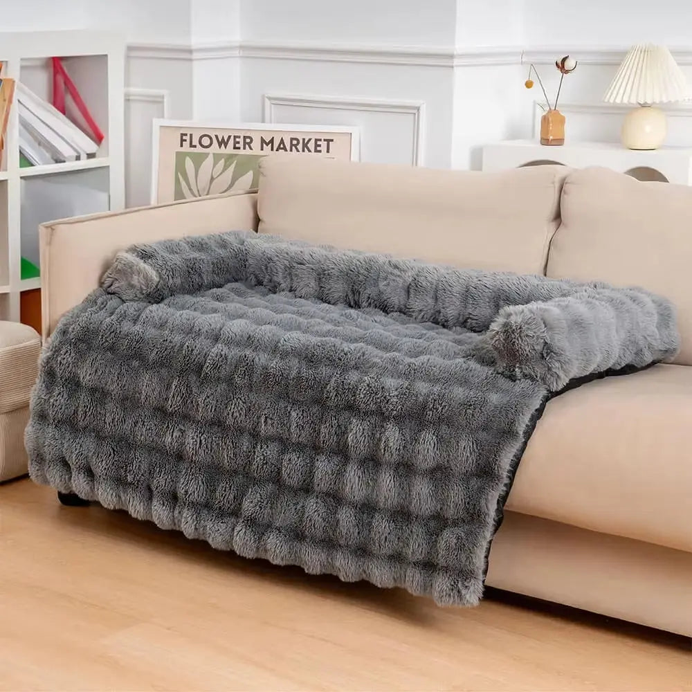Plush Dog Bed & Couch Protector – Comfy Pup, Clean Couch! Excel Pets