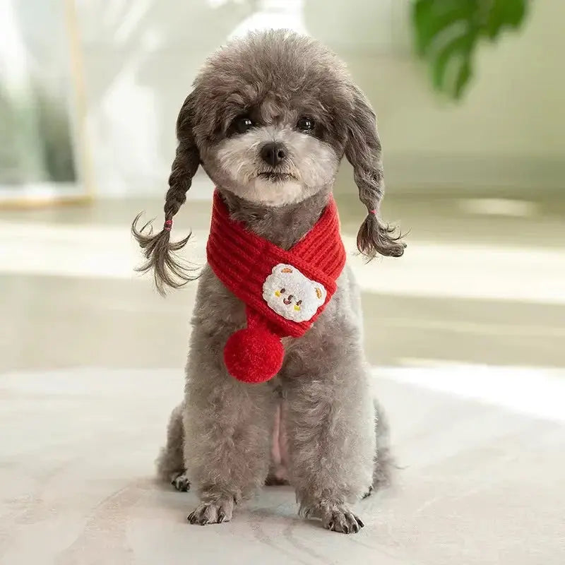 SnugTail Knit Scarf – Festive Warmth & Style for Cats and Dogs Excel Pets