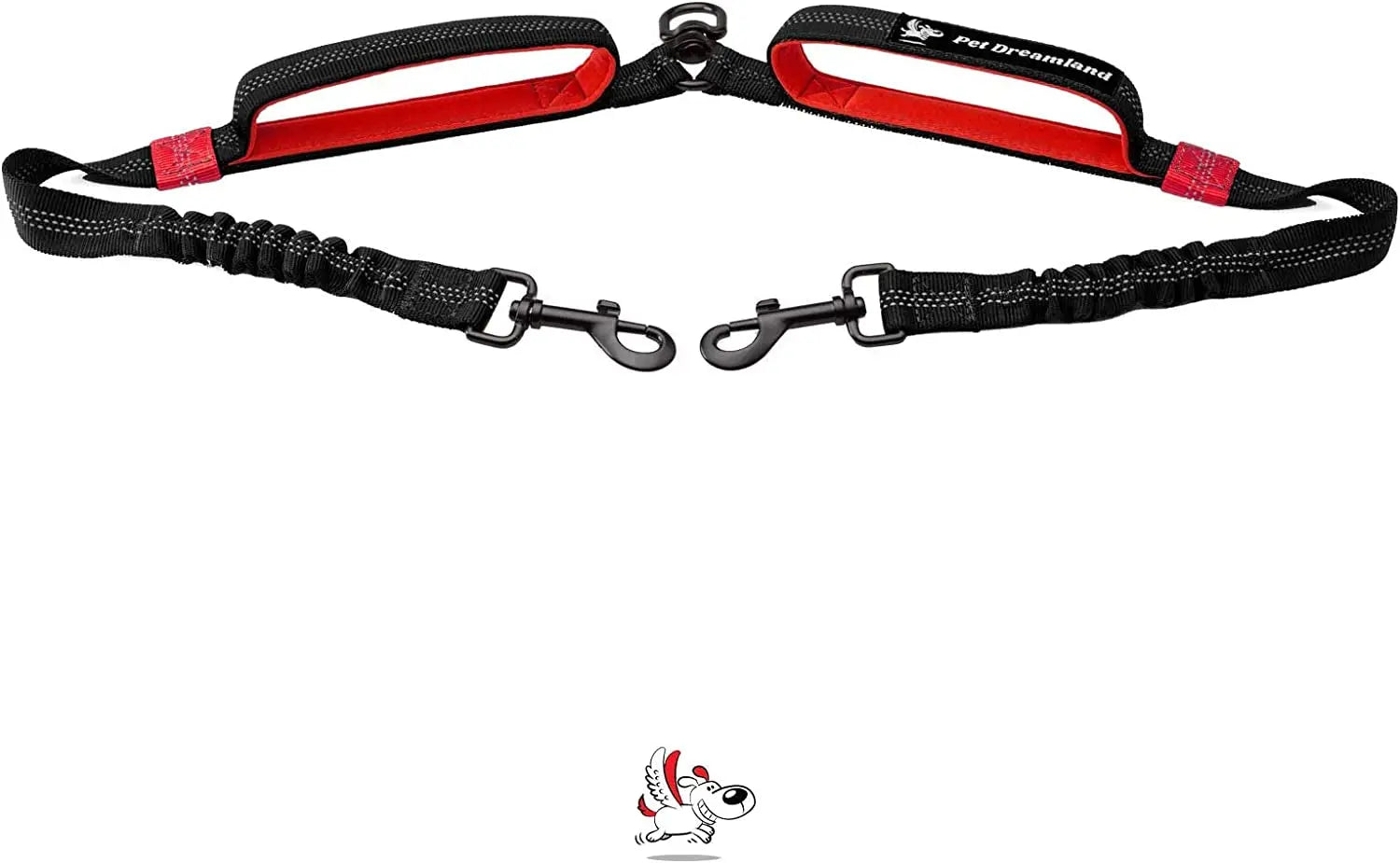 Pet Dreamland Pet Dreamland Exquisite Hands Free Double Dog Leash for Two Dogs With Tangle Free Swivel - Animals & Pet Supplies > Pet Supplies > Pet Leashes > Double Pet Leashes Dog