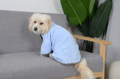 Excel Pets Microfiber Quick Drying Towel And Bathrobe For Pets After Bath Care Absorbent Cozy Coat Dryer - Animals & Pet Supplies > Pet Supplies > Pet Grooming Supplies Dog