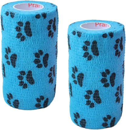 Prairie Horse Supply Bulk Pack 4 Inch Veterinary Wrap Tape Prairie Horse Self Adhesive Vet Wrap With Colorful Designs 5 Yard Roll - Animals & Pet Supplies > Pet Supplies > Pet Medical Tape & Bandages Equine