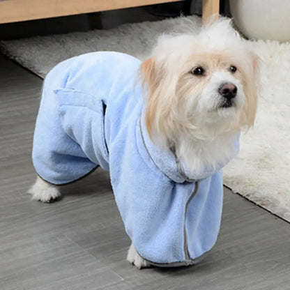 Excel Pets Microfiber Quick Drying Towel And Bathrobe For Pets After Bath Care Absorbent Cozy Coat Dryer - Animals & Pet Supplies > Pet Supplies > Pet Grooming Supplies Dog