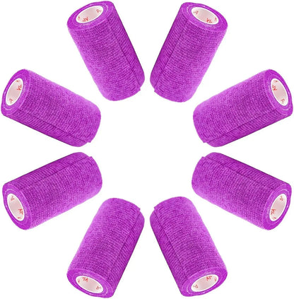 Prairie Horse Supply Bulk Pack 4 Inch Veterinary Wrap Tape Prairie Horse Self Adhesive Vet Wrap With Colorful Designs 5 Yard Roll - Animals & Pet Supplies > Pet Supplies > Pet Medical Tape & Bandages Equine