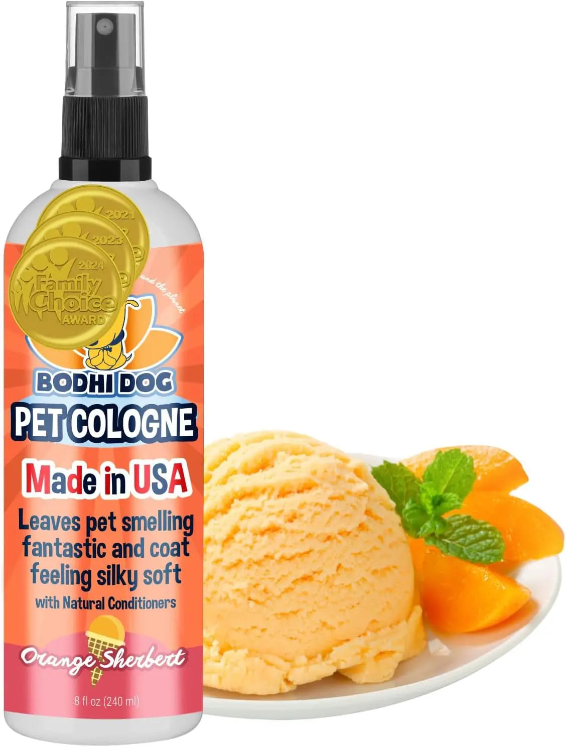 Bodhi Dog Natural Dog Cologne - Refreshing Baby Powder Scented Deodorizing Spray & Conditioner for Dogs and Cats - Safe, Gentle Formula for All Pets - 4 Fl Oz Made in USA Bodhi Dog