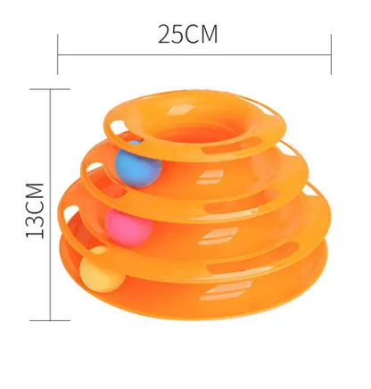 Dog Hugs Cat Interactive Cat Ball Tower Tracks Toy For Cats Multi Level Ball Track Sparks Chase Swat And Pounce Playtime - Animals & Pet Supplies > Pet Supplies > Cat Supplies > Cat Toys > Interactive Toys Cat Toys