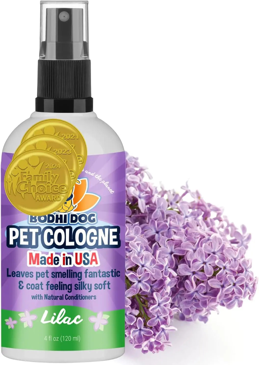 Bodhi Dog Natural Dog Cologne - Refreshing Baby Powder Scented Deodorizing Spray & Conditioner for Dogs and Cats - Safe, Gentle Formula for All Pets - 4 Fl Oz Made in USA Bodhi Dog