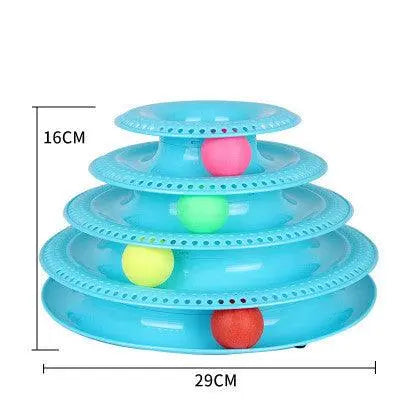 Interactive Cat Ball Tower Tracks Toy - Fun And Engaging Playtime For Your Feline Friend Dog Hugs Cat