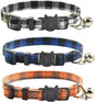 xpangle Triple Pack Adjustable Breakaway Cat Collars With Bells For Safe Comfortable Active Cats In Colorful Styles - Animals & Pet Supplies > Pet Supplies > Pet Collars & Harnesses > Breakaway & Safety Collars cat