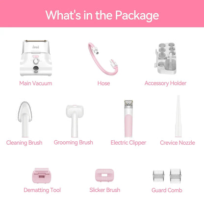 Excel Pets 5 In 1 4.5L Dust Cup Vacuum Pet Grooming Kit Low Noise 120V For Medium And Large Pets Pet Hair Removal - Animals & Pet Supplies > Pet Supplies > Pet Grooming Supplies > Pet Hair Dryers Other