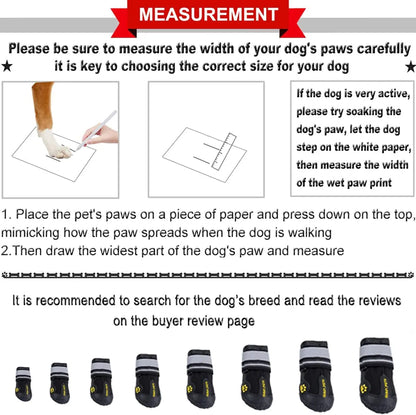 QUMY QUMY Large Dog Shoes All Season Boots For Paws Durable Paw Protectors For Hot Pavement And Trails - Animals & Pet Supplies > Pet Supplies > Pet Apparel > Pet Shoes Dog