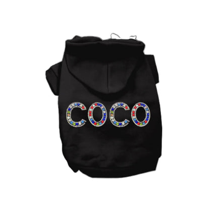 Bark Fifth Avenue Coco Hoodie With Beaded Rhinestone Appliques For Luxury Warmth And Holiday Style - Animals & Pet Supplies > Pet Supplies > Pet Apparel Dog