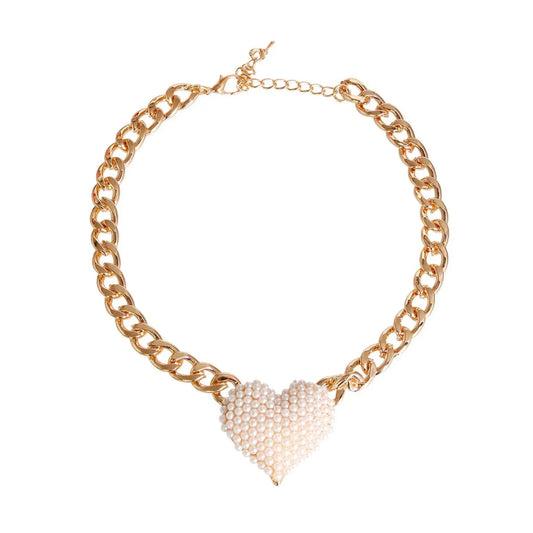 Rhinestone Heart Necklace Bark Fifth Avenue