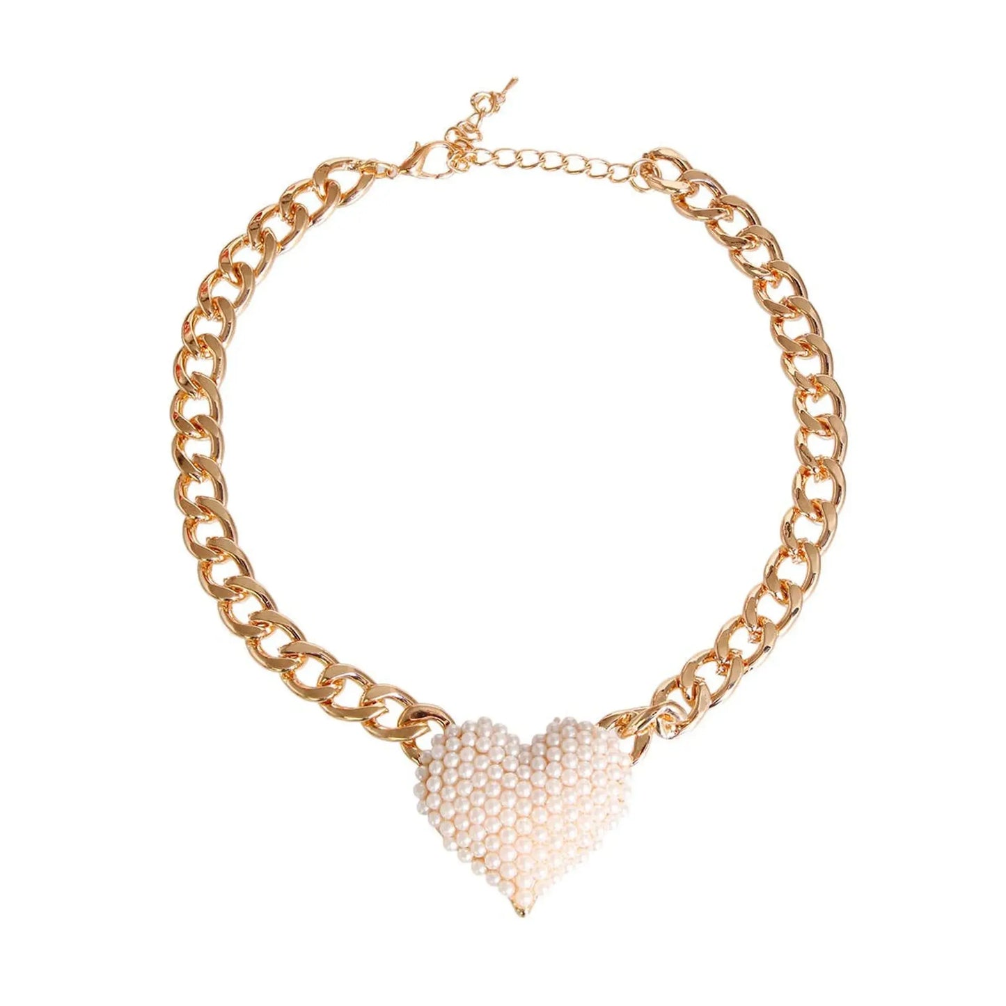 Rhinestone Heart Necklace Bark Fifth Avenue