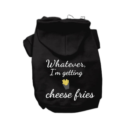 Bark Fifth Avenue Cheese Fries Hoodie From Mean Girls Collection Because On Wednesdays We Wear Pink - Animals & Pet Supplies > Pet Supplies > Pet Apparel > Pet Shirts Dog