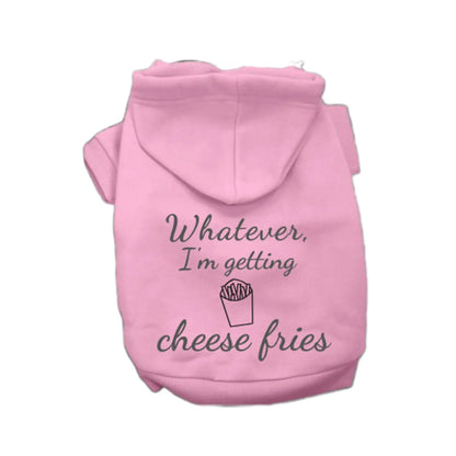 Bark Fifth Avenue Cheese Fries Hoodie From Mean Girls Collection Because On Wednesdays We Wear Pink - Animals & Pet Supplies > Pet Supplies > Pet Apparel > Pet Shirts Dog