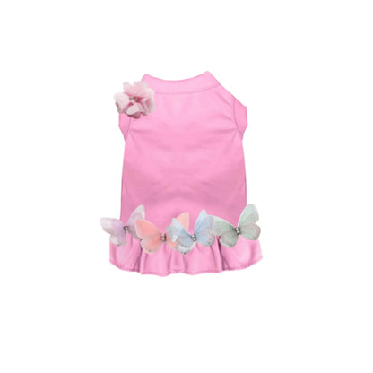 Bark Fifth Avenue Mariposa Dream Dress For Dogs In Blush Pink, Porcelain White, And Onyx Black With Elegant Comfort - Animals & Pet Supplies > Pet Supplies > Pet Apparel > Pet Dresses Dog