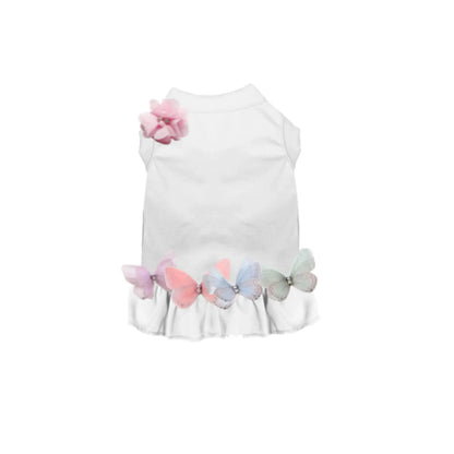 Bark Fifth Avenue Mariposa Dream Dress For Dogs In Blush Pink, Porcelain White, And Onyx Black With Elegant Comfort - Animals & Pet Supplies > Pet Supplies > Pet Apparel > Pet Dresses Dog